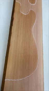 Body Western Red Cedar, 2-pcs grainmatched,  Unique Piece #051